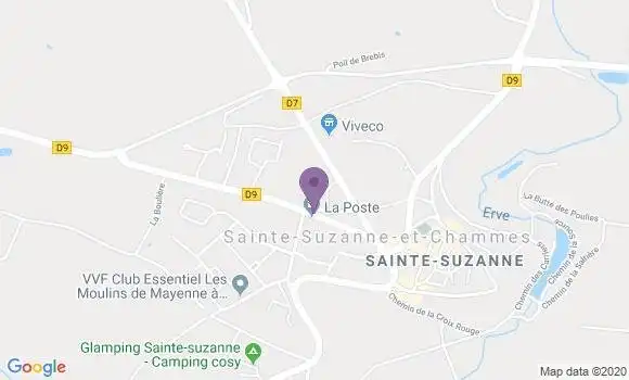 Localisation Sainte Suzanne Bp - 53270