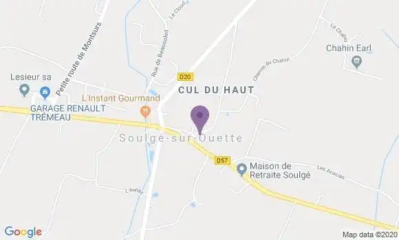 Localisation Soulge sur Ouette Ap - 53210