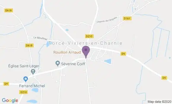 Localisation Torce Viviers En Charnie Ap - 53270
