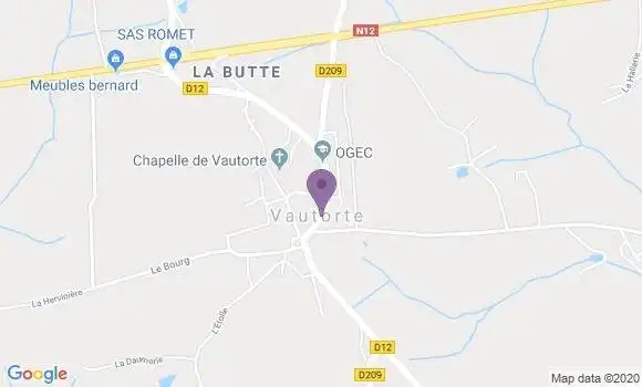 Localisation Vautorte Ap - 53500