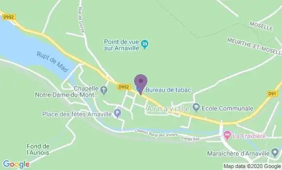 Localisation Arnaville Ap - 54530