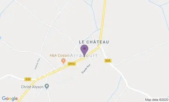 Localisation Arracourt Ap - 54370