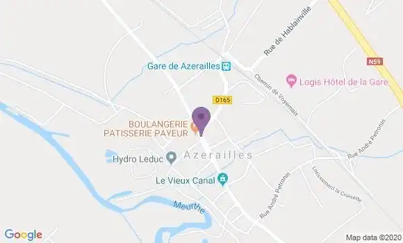 Localisation Azerailles Bp - 54122