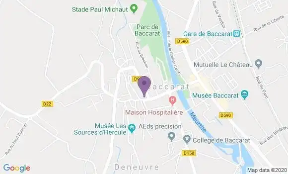 Localisation Baccarat - 54120