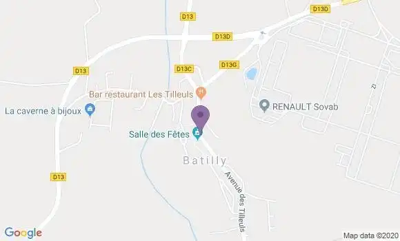 Localisation Batilly Bp - 54980