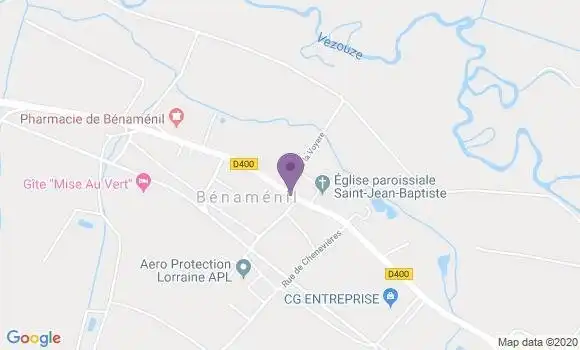 Localisation Benamenil Ap - 54450