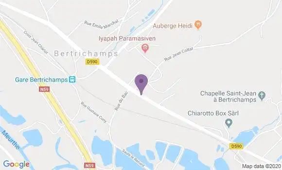 Localisation Bertrichamps Bp - 54120