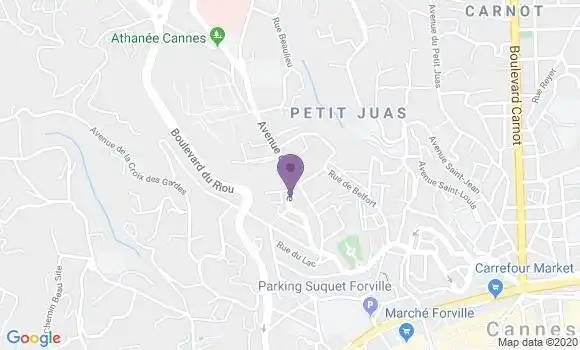 Localisation Cannes Avenue de Grasse Bp - 06400