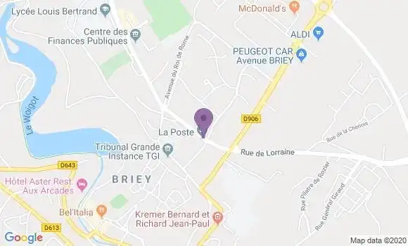 Localisation Briey - 54150