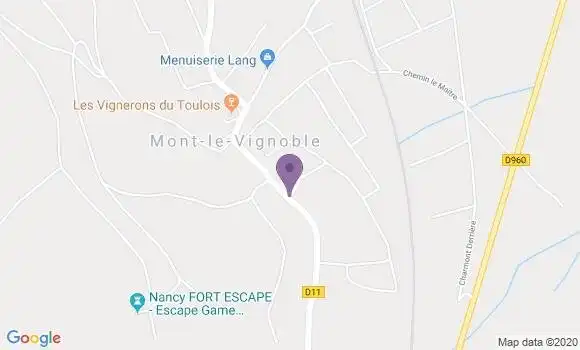 Localisation Bulligny Ap - 54113