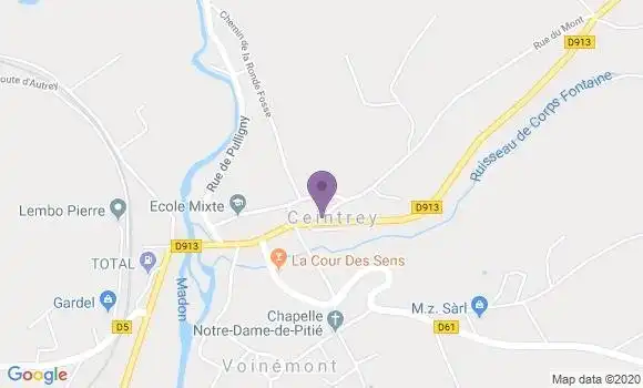 Localisation Ceintrey Bp - 54134