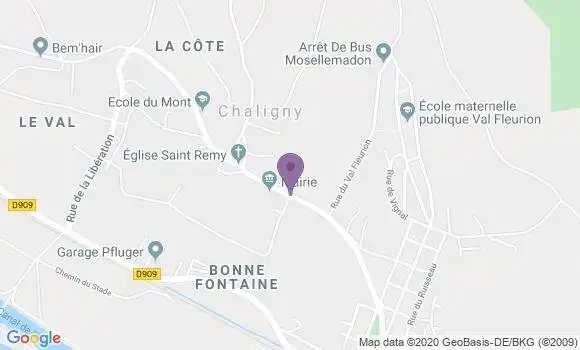 Localisation Chaligny Bp - 54230