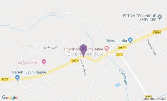Localisation Champenoux Ap - 54280