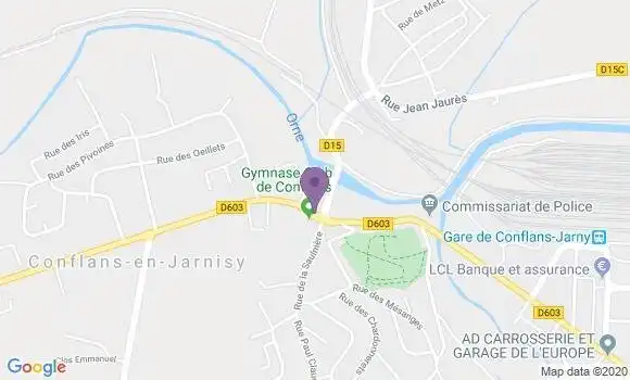 Localisation Conflans En Jarnisy Bp - 54800