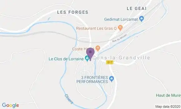 Localisation Cons la Grandville Ap - 54870