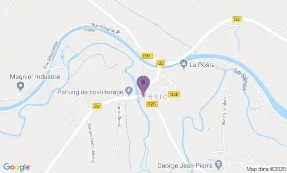Localisation Crevic Bp - 54110