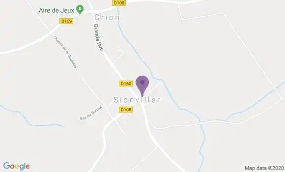 Localisation Einville Bp - 54370