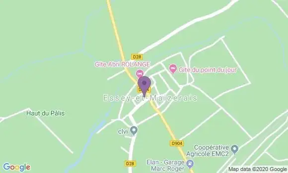 Localisation Essey et Maizerais Ap - 54470