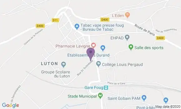 Localisation Foug Bp - 54570