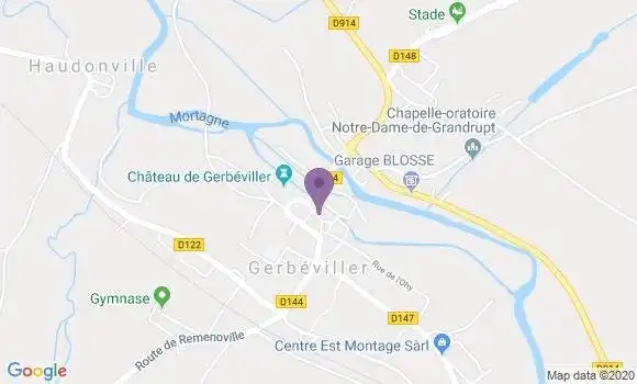 Localisation Gerbeviller Bp - 54830