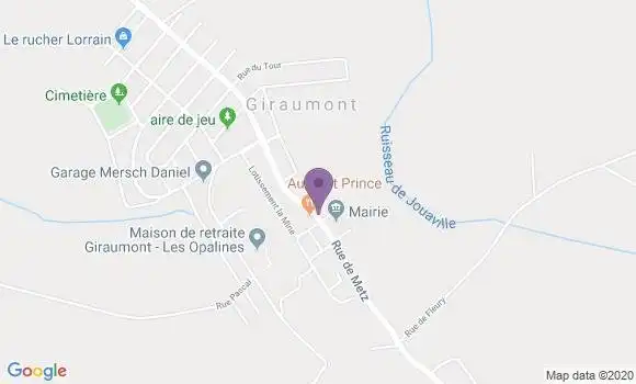 Localisation Giraumont Ap - 54780