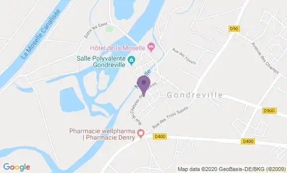 Localisation Gondreville Bp - 54840