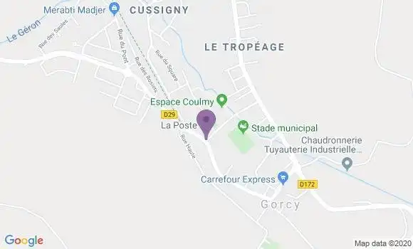 Localisation Gorcy Bp - 54730