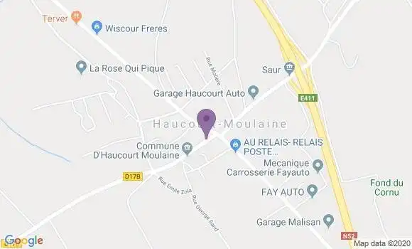 Localisation Haucourt Moulaine Bp - 54860