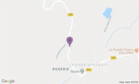 Localisation Jeandelaincourt Bp - 54114