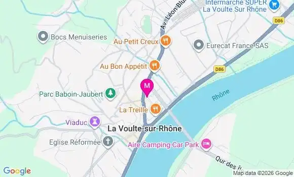 Localisation La Voulte sur Rhone - 07800