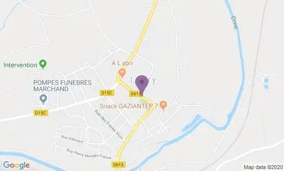 Localisation Labry Bp - 54800