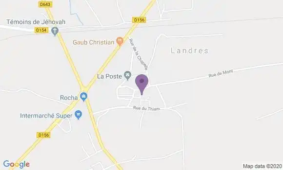 Localisation Landres Ap - 54970