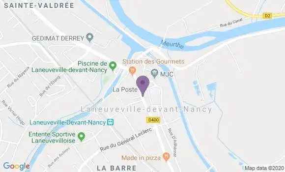 Localisation Laneuveville Devant Nancy Bp - 54410