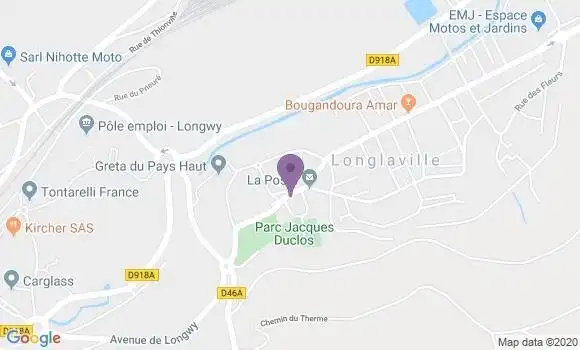 Localisation Longlaville Bp - 54810