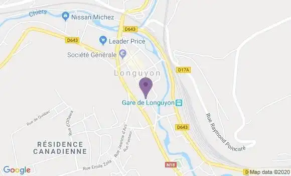Localisation Longuyon - 54260