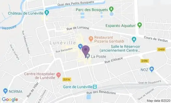 Localisation Luneville - 54300