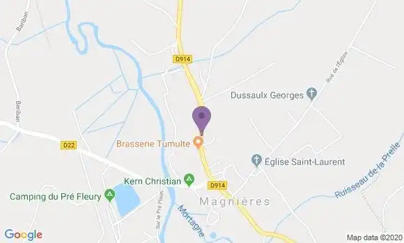 Localisation Magnieres Ap - 54129
