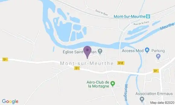 Localisation Mont sur Meurthe Ap - 54360
