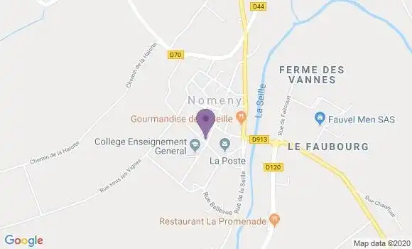 Localisation Nomeny - 54610
