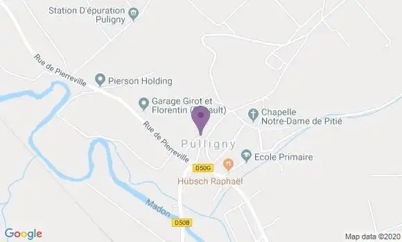 Localisation Pulligny Bp - 54160