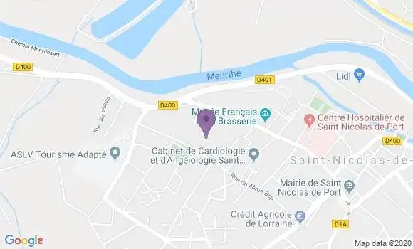 Localisation Saint Nicolas de Port - 54210