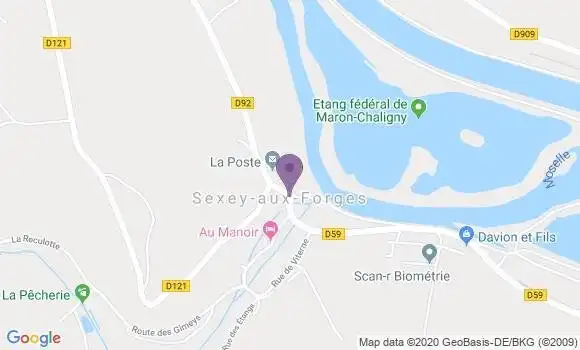 Localisation Sexey Aux Forges Ap - 54550