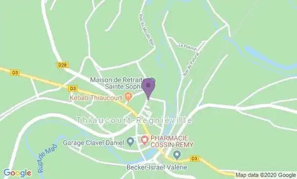 Localisation Thiaucourt Regnieville - 54470