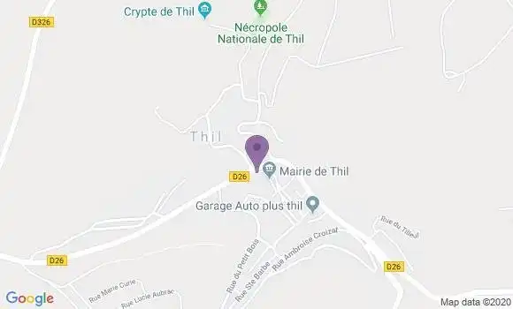 Localisation Thil Bp - 54880