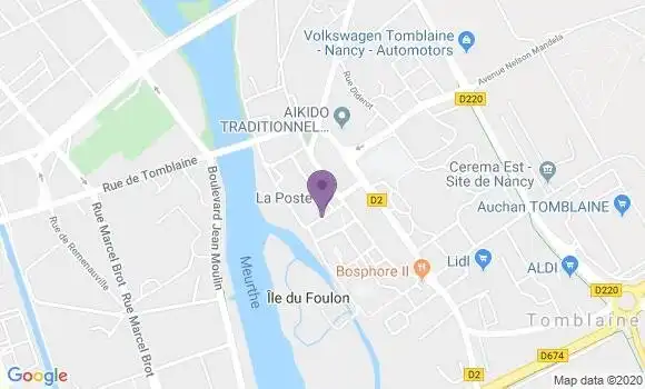 Localisation Tomblaine Bp - 54510