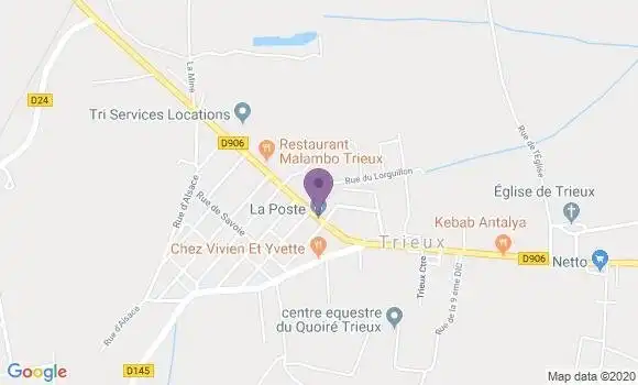 Localisation Trieux - 54750