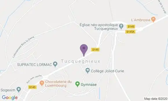 Localisation Tucquegnieux Bp - 54640