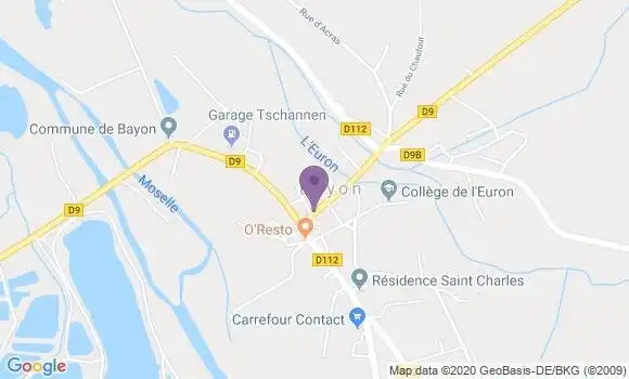 Localisation Villacourt Ap - 54290