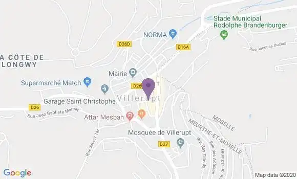 Localisation Villerupt Principal - 54190