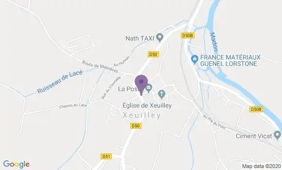 Localisation Xeuilley Bp - 54990